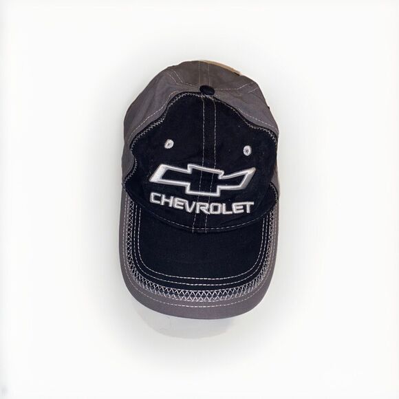 Chevy Bowtie Hat Chevrolet Baseball Cap Adjustable Strap Excellent Condition - Picture 2 of 10